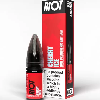 Cherry Ice Nic Salt E-Liquid - Riot X - 5mg - PG 50%