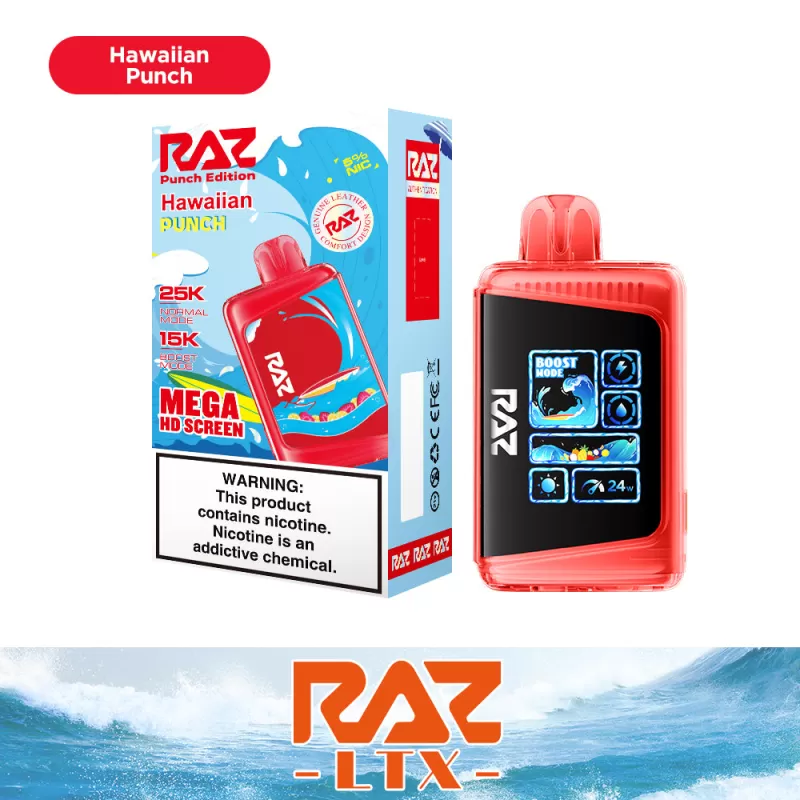 RAZ LTX “Punch Edition" 25K Puff Disposable Device – 25000 Puffs - Hawaiian Punch - Image 3