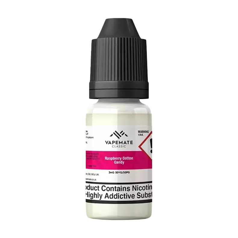 Vapemate Classic Raspberry Cotton Candy 10ml - 3mg - Vape Product