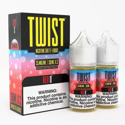 Twist e-Liquids Salt Red 0 eJuice - 60mL (2x30mL); Vape Product, Vape Product; Twist eLiquids