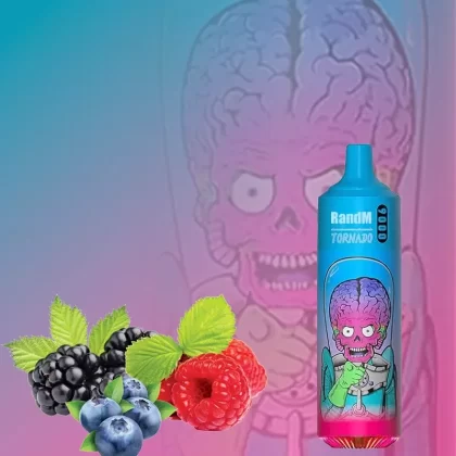 FUMOT Blueberry Sour Raspberry RandM Tornado 9000 Bar R and M Pack Of 10 Vape Pen gefährlich