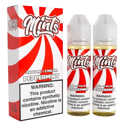 Mints Vape Co - Peppermints - 120ML E-Liquid (Twin 60ML Pack) - 0MG