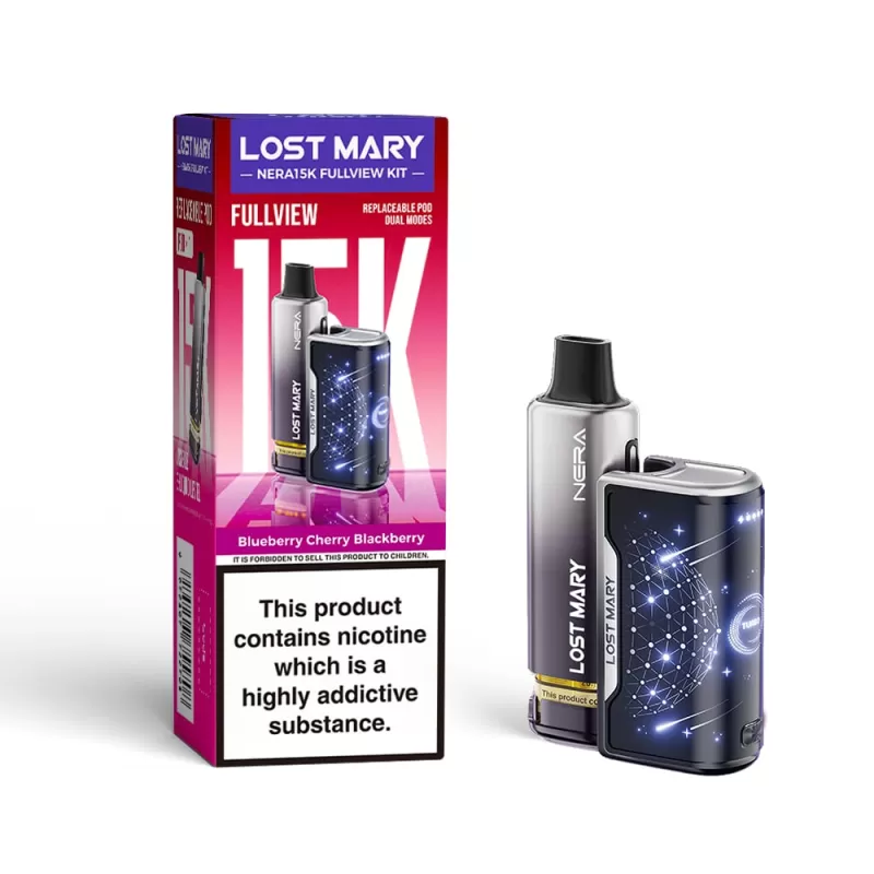 Lost Mary Nera 15K Fullview Pod Kit - Strawberry Raspberry Ice - Image 3