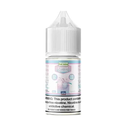 Pod Juice – Cotton Clouds – Salt Nic – 30mL - Nicotine (mg)#55 mg