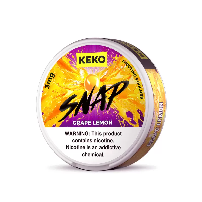 KEKO "SNAP" - Grape Lemon - Nicotine Pouch (15 Count) - 1-Pack / 6MG