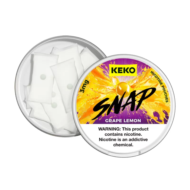 KEKO "SNAP" - Grape Lemon - Nicotine Pouch (15 Count) - 1-Pack / 6MG - Image 2