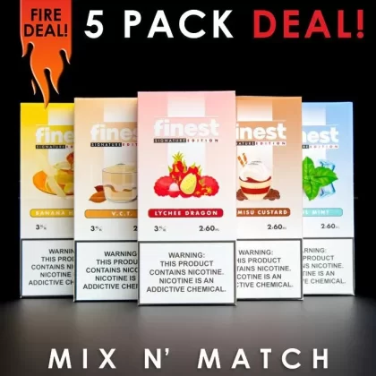 Finest Eliquid – Signature Edition – Mix and Match (5 Pack) 600ml