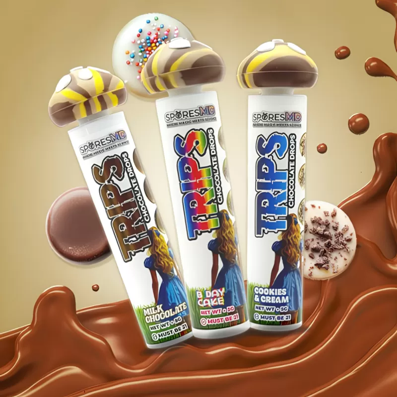 Trips Chocolate Bite .5g - Milk Chocolate, Cookies & Cream; <a href="https://purenow.com/lab-test-results/" class="lab-results-link" style="font-style: normal;" target="_blank" rel="noopener