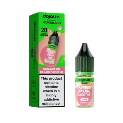Strawberry Banana Smoothie Nic Salt E-Liquid by Vaporesso Dojoliq - 10 mg - Medium Strength