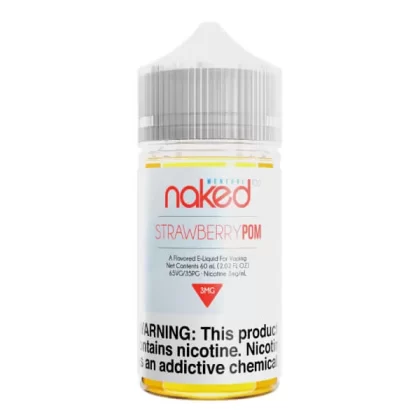 Naked 100 Menthol Strawberry POM (Previously Brain Freeze) Vape E-Liquid 60mL - Beyondvape