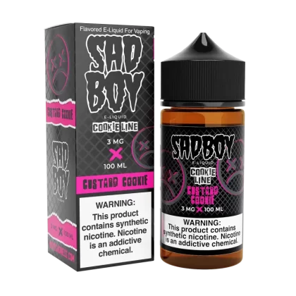 SADBOY E-Liquid - Custard Cookie 100ML - Cookie Line Series - 3MG