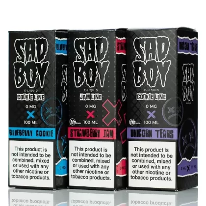Sadboy E-liquid - No Nicotine Vape Juice - 100ml - Nola Series - Blueberry