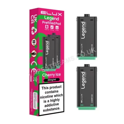 Elux Legend 1500 Cherry Ice Pods - Vapestreams Co