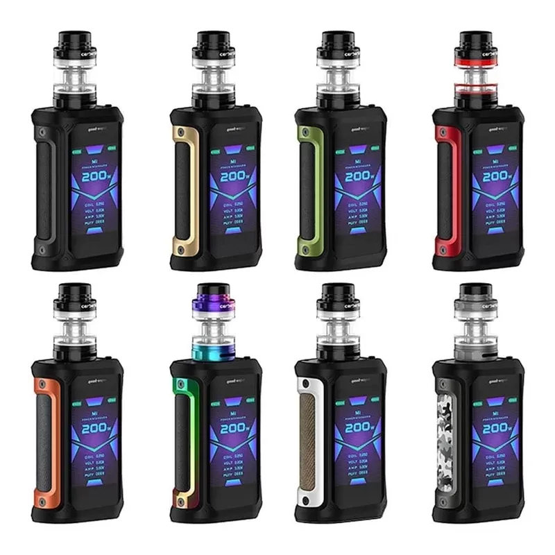 GeekVape Aegis X 200W Kit - Colour#Gold Black>Green Black>Classic Silver>Signature Orange>Gunmetal Camo>Red Black>Stealth Black>Rainbow Black