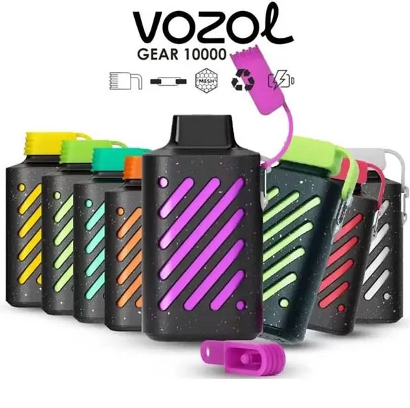 Vozol Gear Rechargeable Disposable Vape (10,000 Puffs) - Blue Razz Ice / 50 mg - Image 2