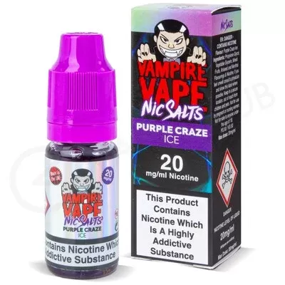 Purple Craze Ice Nic Salt E-Liquid by Vampire Vape - Ecigpremium