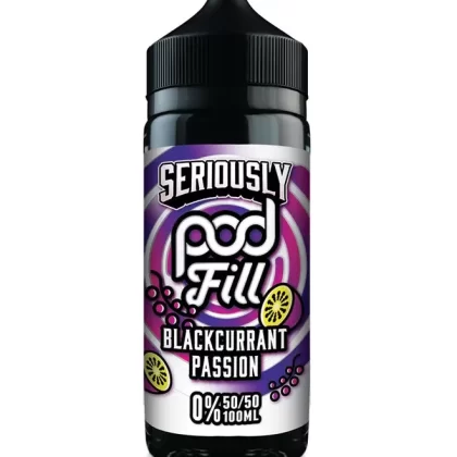 Seriously Pod Fill 100ml – Blackcurrant Passion (FREE NIC SHOTS)