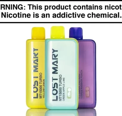 LOST MARY MT15K TURBO DISPOSABLE VAPE – 15,000 PUFFS - Acai Berry Storm Ice, Baja Splash