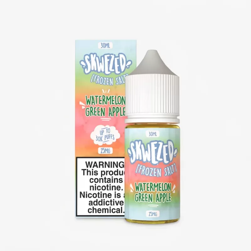 Skwezed Frozen Watermelon Green Apple Icy Salt Nicotine 30mL - Uwinvapeaustralia