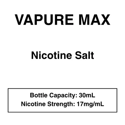 Vapure Max – Nic Salt – 30mL
