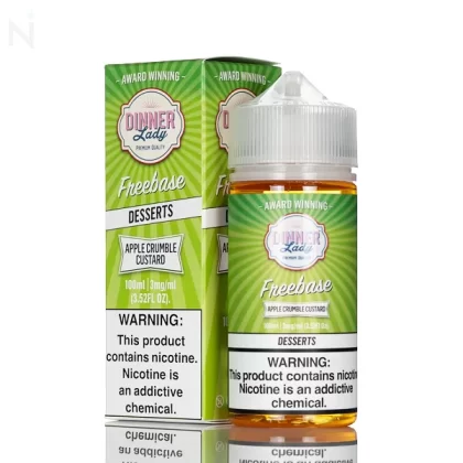 Dinner Lady E-Liquid - Apple Crumble Custard - 100ml - 3mg