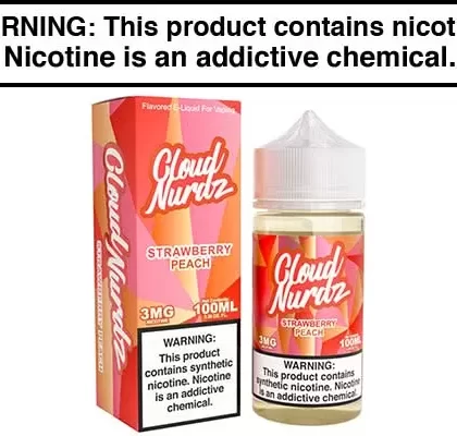 STRAWBERRY PEACH BY CLOUD NURDZ 100ML - Vapejuice