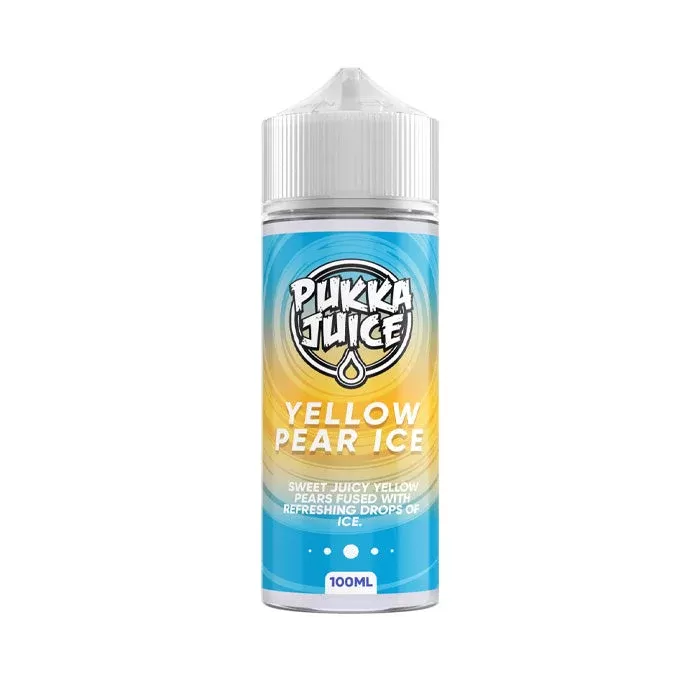 Yellow Pear Ice 100ml Shortfill E-Liquid by Pukka Juice