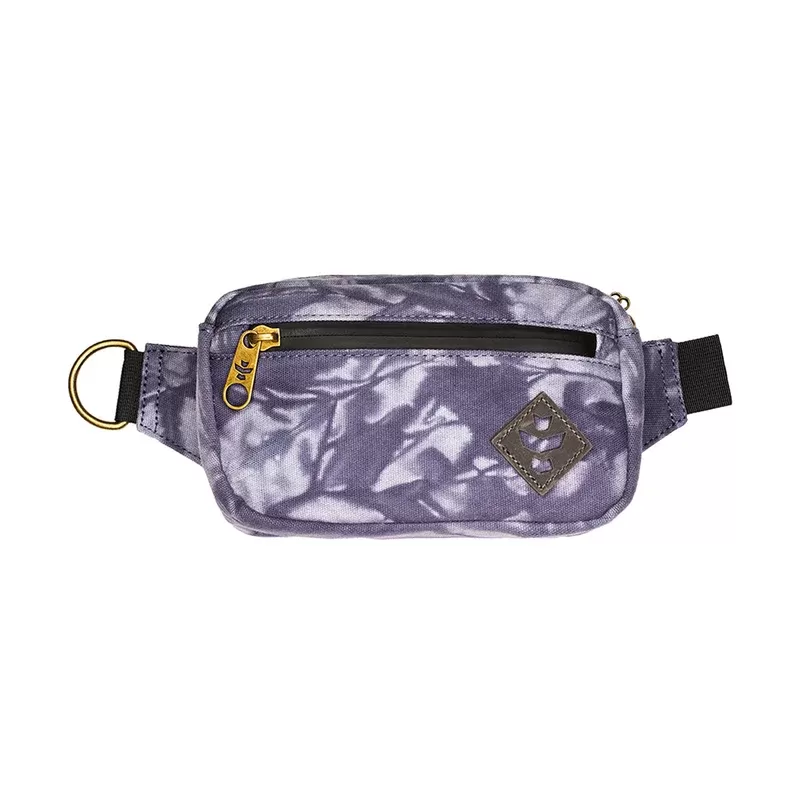 Revelry The Companion- Smell Proof Crossbody Bag - Color#Tie Dye>Black>Green>Navy Blue>Crosshatch Grey>Striped Dark Grey>Ash>Marine>Sage>Smoke>Camo Brown>Leopard>Maroon Pattern