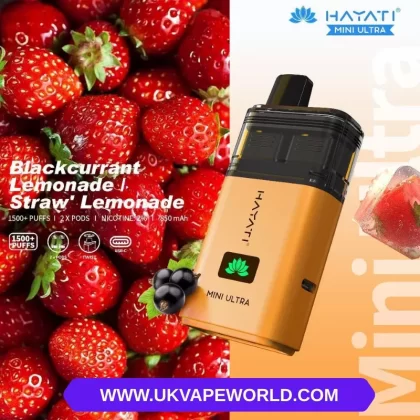 Blackcurrant Lemonade Hayati Mini Ultra 1500 Puff Twist Bar