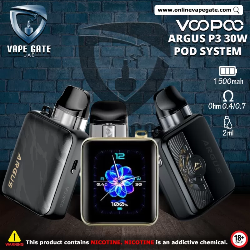 VOOPOO ARGUS P3 30W POD SYSTEM (1500mAh) - Silver Leather