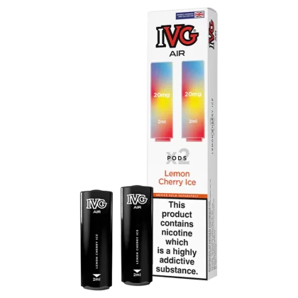Lemon Cherry Ice IVG Air Replacement Pods - Ecigwizard