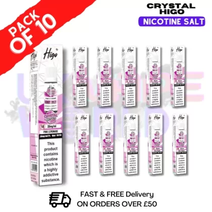 Pink Lemonade Crystal Higo Nic Salt Box Of 10