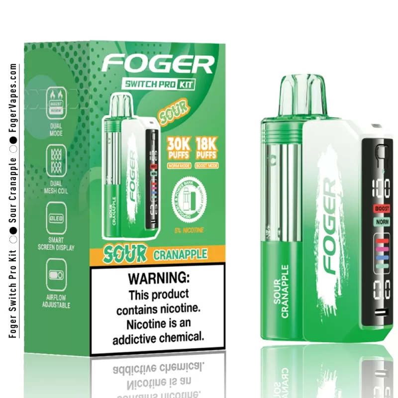 Sour Cranapple Foger Switch Pro Kit 30K Puffs - Image 3