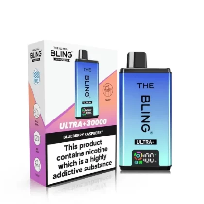 The Bling Ultra Plus 30K Vape Kit Blueberry Raspberry - Nicotine Strength#20mg