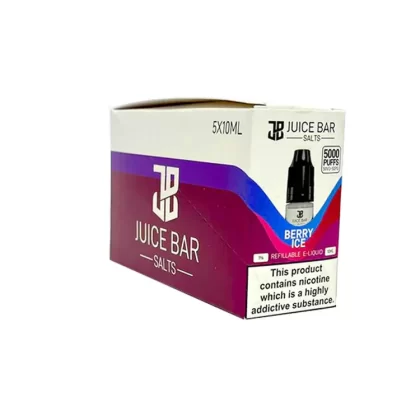 Berry Ice 5x 10ml Nic Salt Juice Bar 5000 E Liquid
