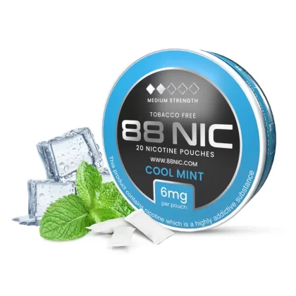 88 Nic Cool Mint Nicotine Pouches - Medium / 6mg