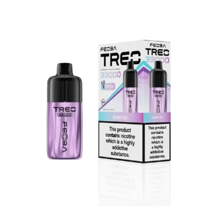 Feoba Treo 33000 Prefilled Pod Kit Grape Ice - Nicotine Strength#20mg (96FB1D)