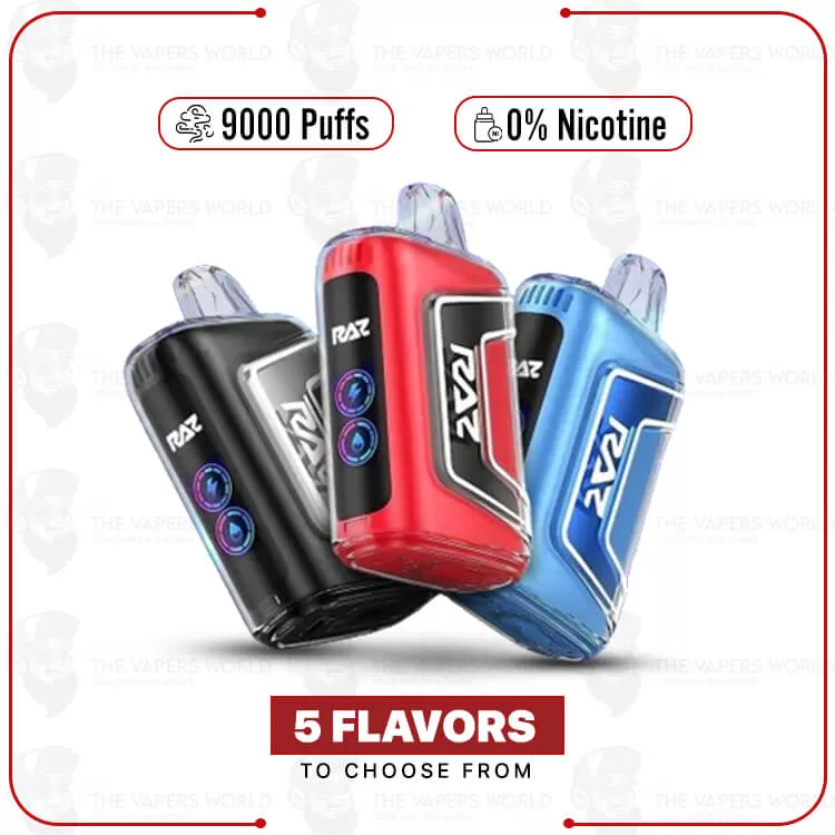 Raz TN9000 Disposable Vape 9000 Puffs 0% Nic - Thevapersworld