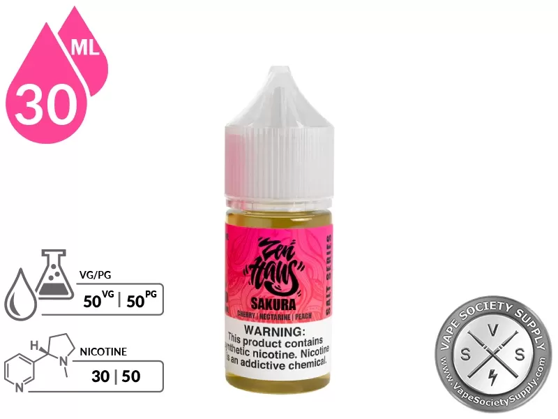 Sakura Zen Haus Salt 30ml | Nicotine Salt - Image 2