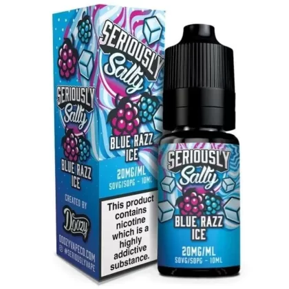 Doozy Seriously Salty Blue Razz Ice Nic Salt E Liquid – Seriously Salty (10ml)