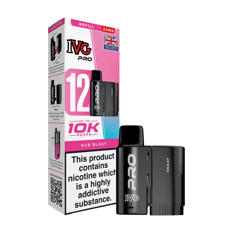 Hub Blast IVG Pro 12 Refill Pack - 10mg
