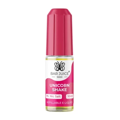 Bar Juice 5000 Salt Nicotine Unicorn Shake 10mg / 20mg - Vape Product, Vape Product