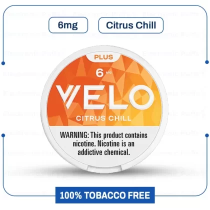 Buy Velo Plus Citrus Chill 6MG Nicotine Pouch Online - Vape Store