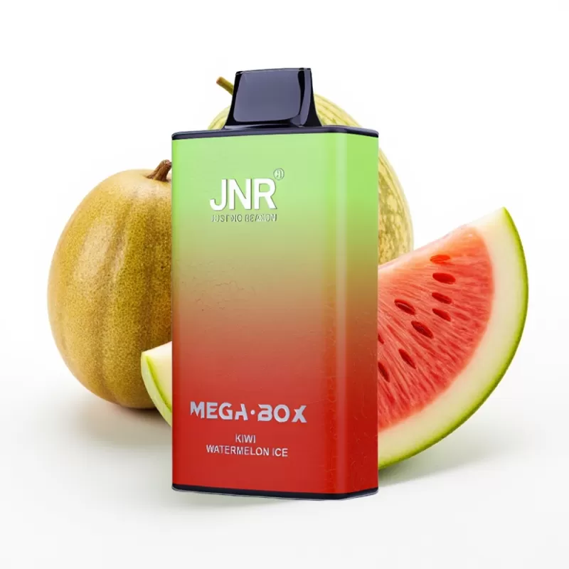 JNR Mega Box 25000 Puffs Desechable – Kiwi Sandía Hielo, 30ml, 850mAh, Dual Mesh
