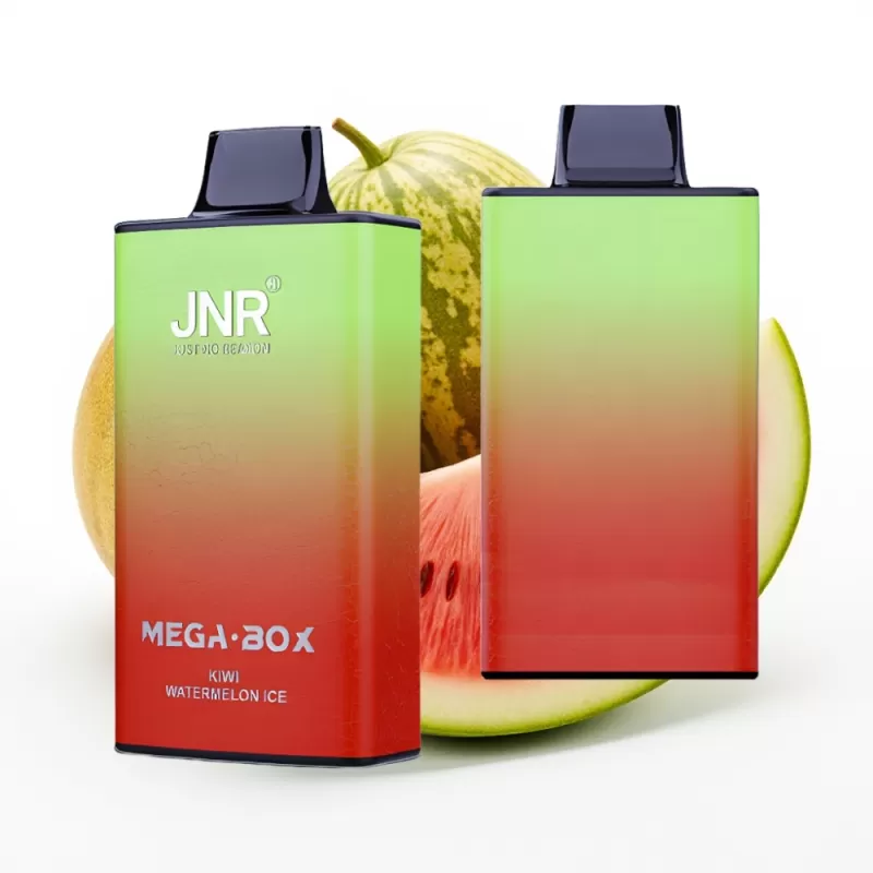 JNR Mega Box 25000 Puffs Desechable – Kiwi Sandía Hielo, 30ml, 850mAh, Dual Mesh - Image 2