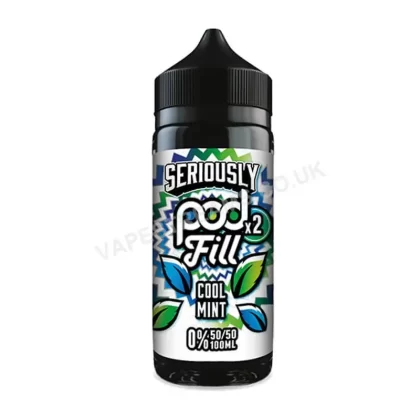 Doozy Seriously Pod Fill x2 Cool Mint E-Liquid Shortfill - Vapestreams Co