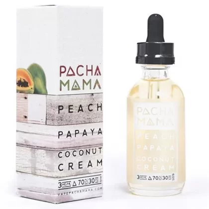PACHAMAMA – PEACH PAPAYA COCONUT CREAM – 30ML (3MG)