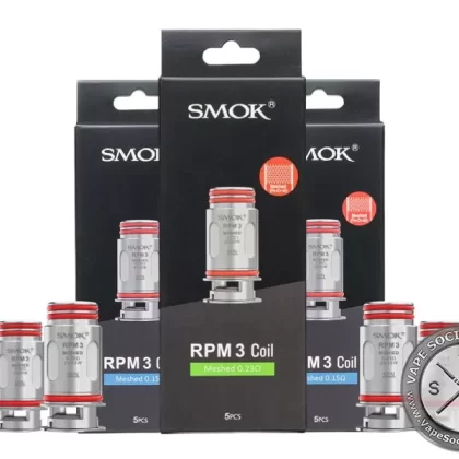SMOK RPM 3 Replacement Coils - 0.15Ω Meshed, 0.23Ω Meshed