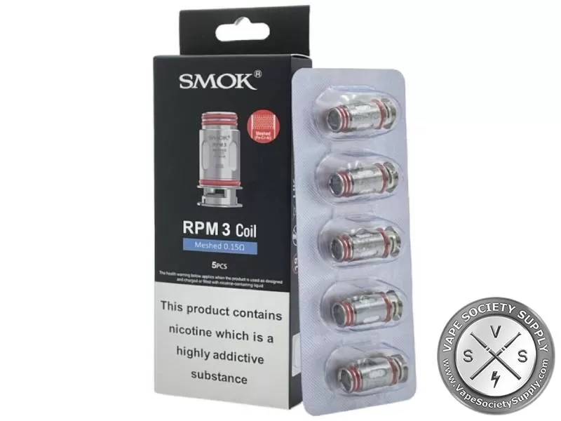 SMOK RPM 3 Replacement Coils - 0.15Ω Meshed, 0.23Ω Meshed - Image 3