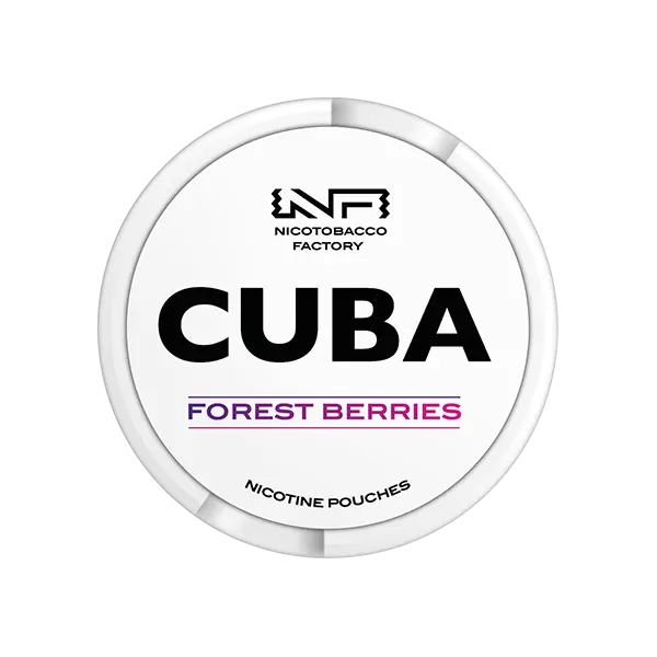 CUBA White Nicotine Pouches Forest Berries - Strength#16mg